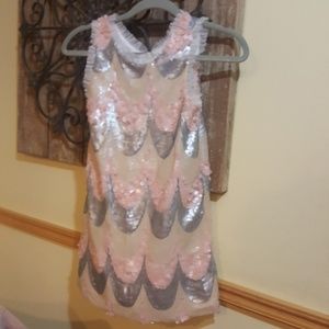Le Pink girls sequin dress